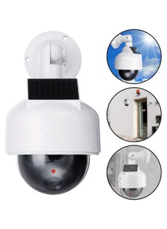 Dummy CCTV Security Camera Solar & Battery Powered with Flashing Red LED & Warning Sticker Sign, Fake Surveillance Indoor Outdoor Waterproof Dome Camera for Home Office - pzsku/Z05D288BFEE2C3BE3A4FEZ/45/1741256239/f695df77-c9f5-439c-abdd-c085f8ae10e0