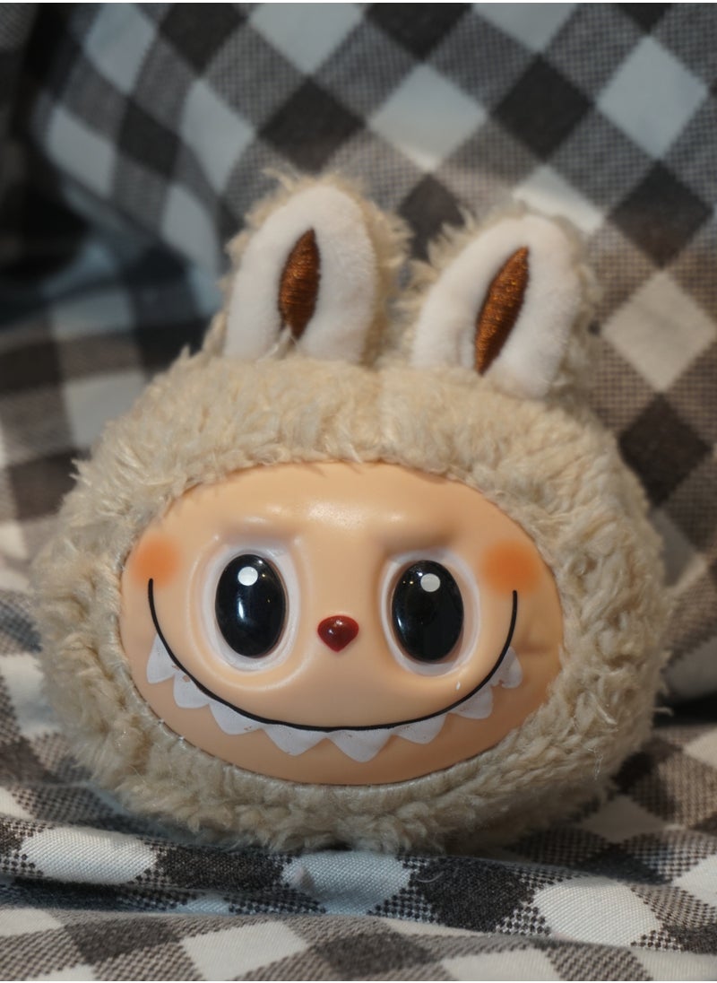 LABUBU Labubu Forest Green Plush – Camel Brown Cute Bunny Pendant for Bag, Car & Keys, Ideal Gift & Collectible  - Image 1
