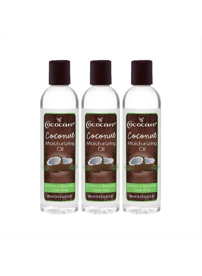 Cococare Coconut Moisturizing Oil 8.5 Ounce (260ml) (Pack of 3) - Image 1