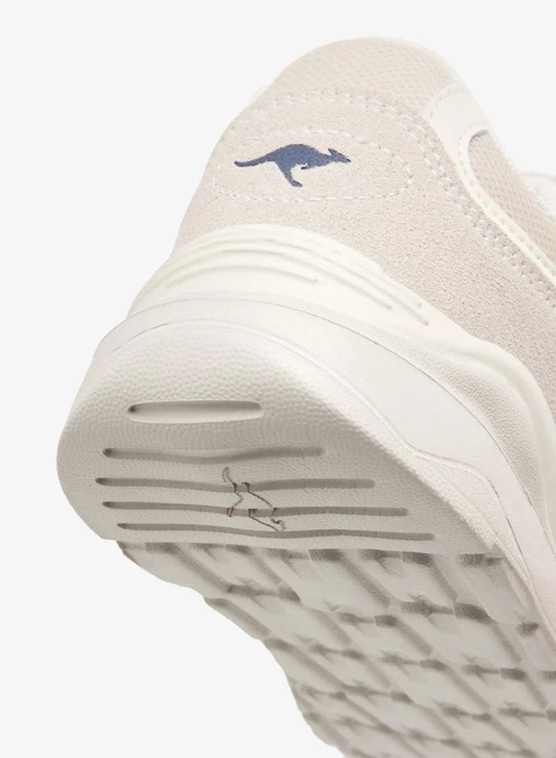 kangaROOS BEIGE Girls' Logo Detail Sports Shoes with Hook and Loop Closure for Women | Best Price UAE
