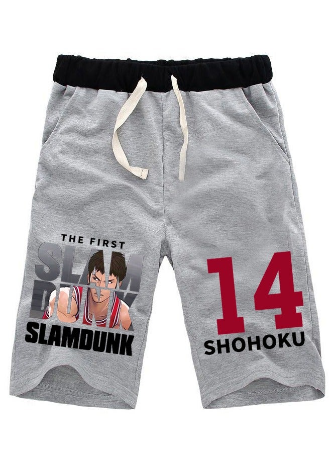 KUYING New Slam Dunk Master Printed Loose Five Point Casual Pants  - Image 1