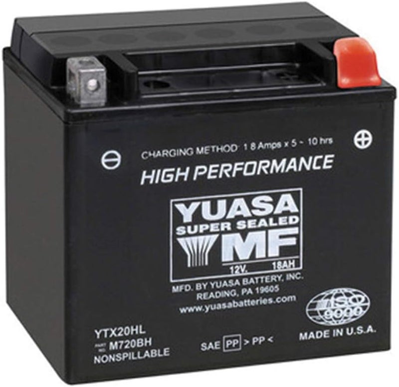 Yuasa YUAM720BH YTX20HL Factory Activated H Series AGM Battery - Image 1