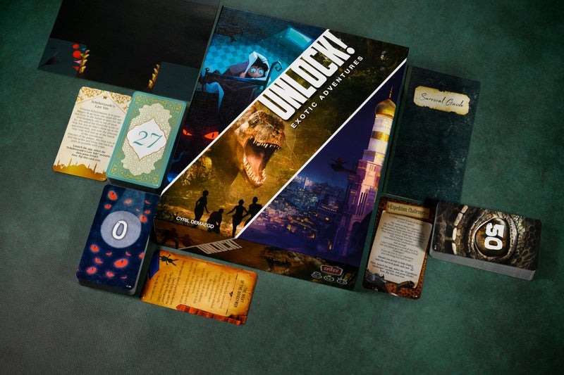 Asmodee UNLOCK! Exotic Adventures Card Game - Escape Room-Inspired Cooperative Adventure, Fun Family Game for Kids and Adults, Ages 10+, 1-6 Players, 1 Hour Playtime, Made by Space Cowboys - Image 4