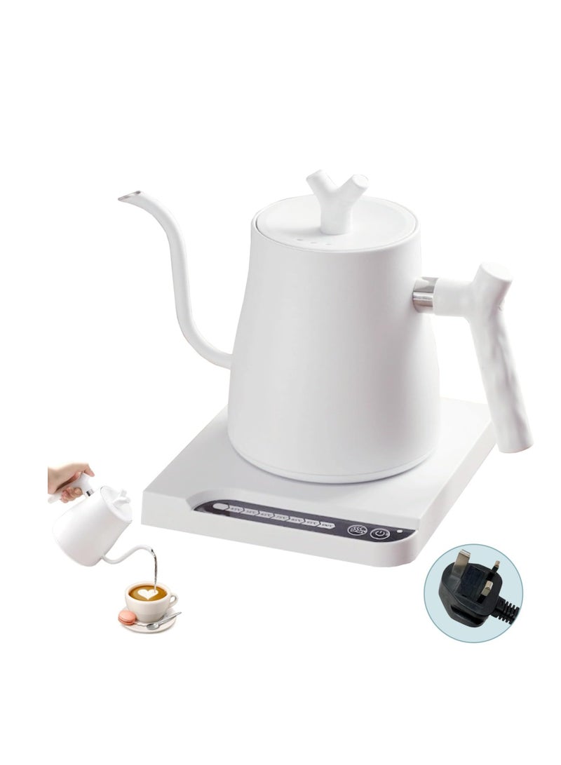 MIXDE Gooseneck Electric Kettle, 304 Stainless Electric Kettles for Boiling Water, Pour Over Coffee & Tea, Automatic Temperature Control and Constant Temperature, 1000W Quick Heating, 1L - Image 1