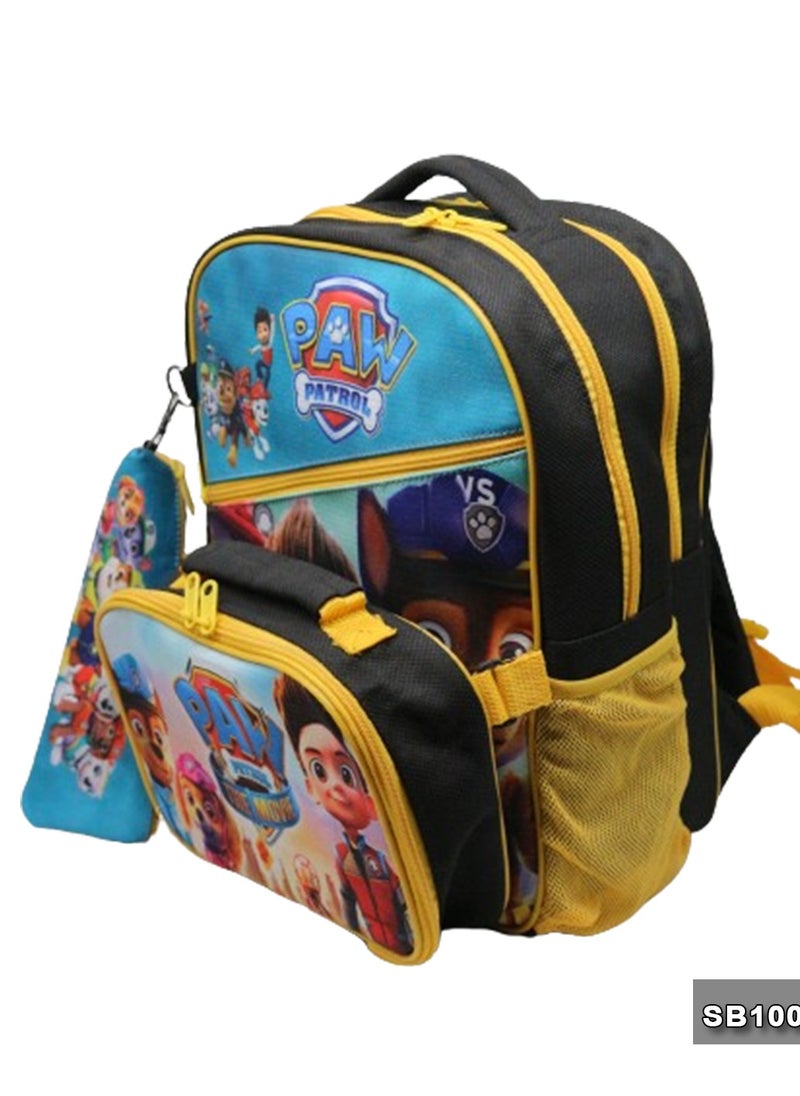 Gharibo Bags - School backpack with lunch bag Size 15 Paw Patrol - Image 1