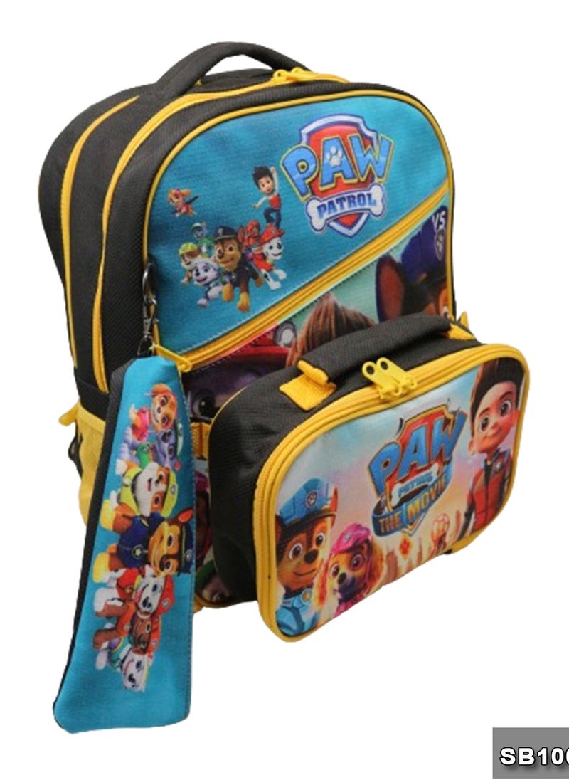 Gharibo Bags - School backpack with lunch bag Size 15 Paw Patrol - Image 1