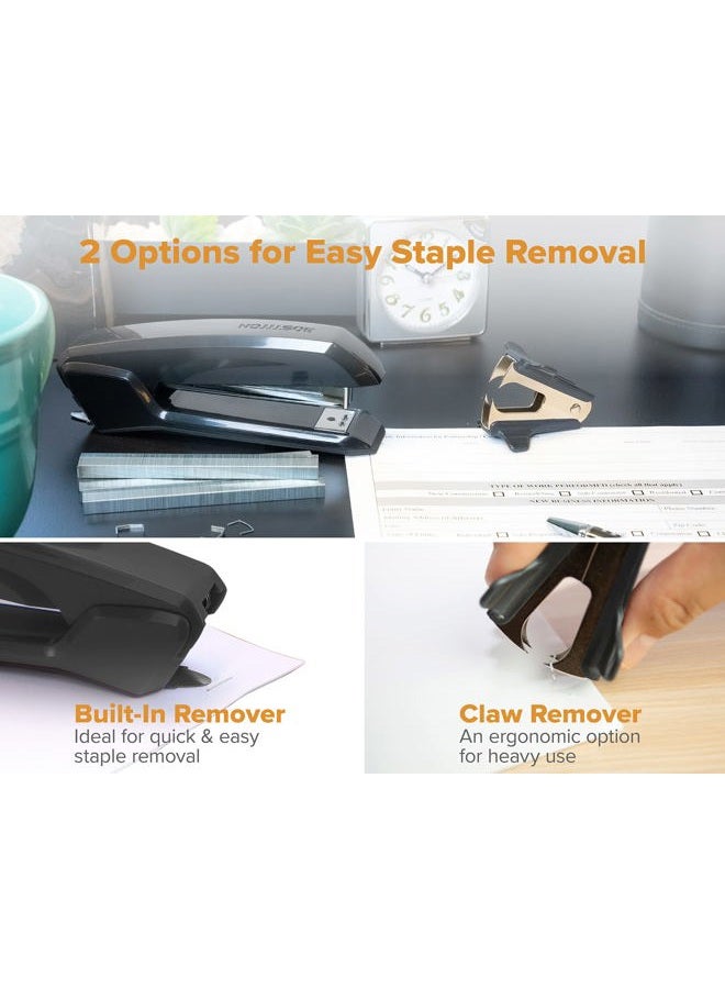 Bostitch Ascend 3 in 1 Stapler with Integrated Remover & Staple Storage, Value Pack with Staples & Remover, Assorted Colors (B210-CC) - Image 2