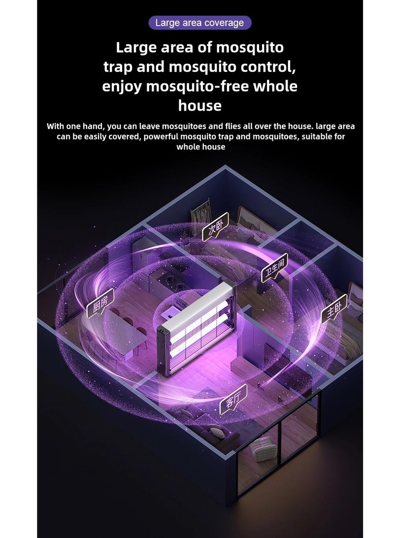 Nadrab Household Mosquito Killer Lamp, Commercial Fly Trap, Automatic Indoor Insect Repellent for Restaurants and Homes - Image 3