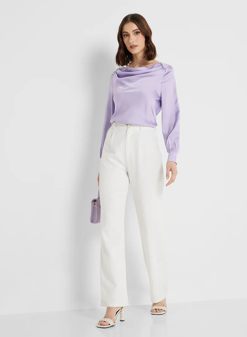 ELLA Cowl Neck Top