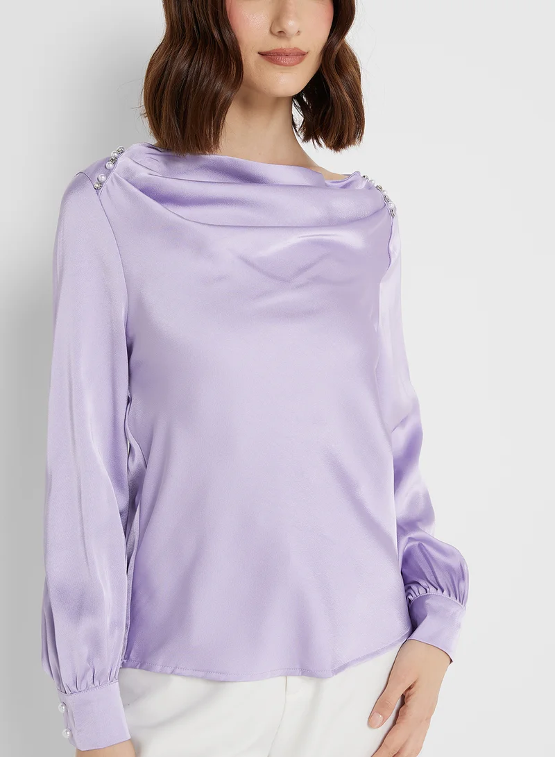 ELLA Cowl Neck Top