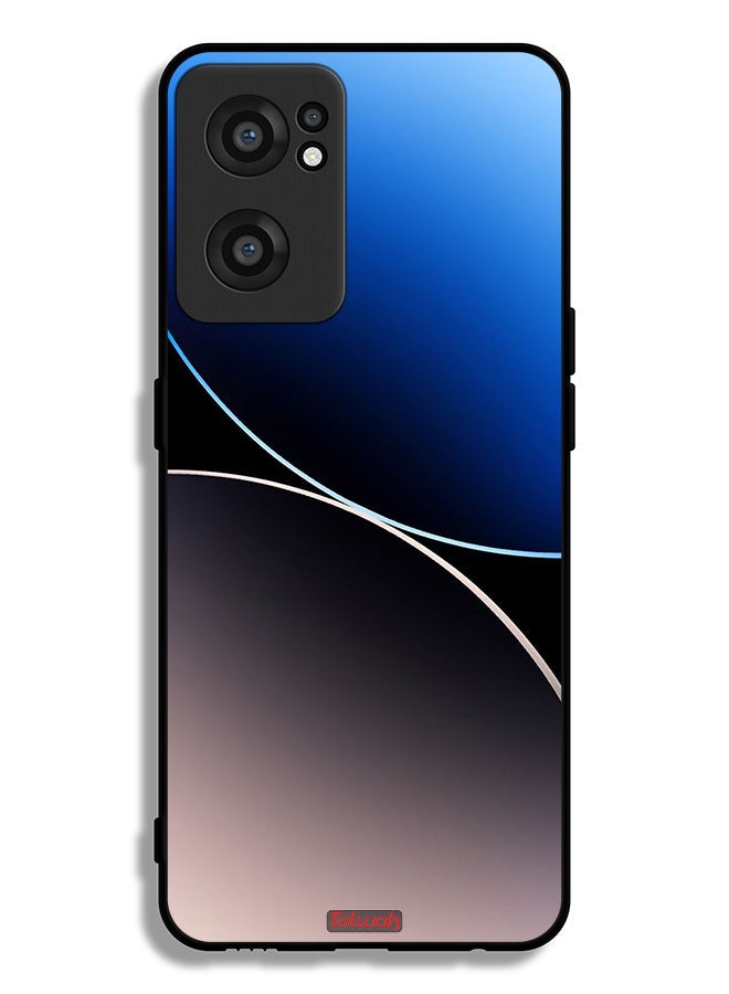 Tolwak OnePlus Nord CE 2 5G Protective Case Cover Curve Lines Pattern - Image 2