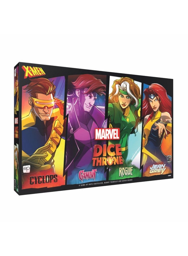 USAopoly Marvel X-Men Dice Throne Box 2, 4 Hero Box Featuring Cyclops, Jean Grey, Gambit & Rogue, Competitive Board Game, Stand-Alone & Cross Compatible, Officially Licensed - Image 1