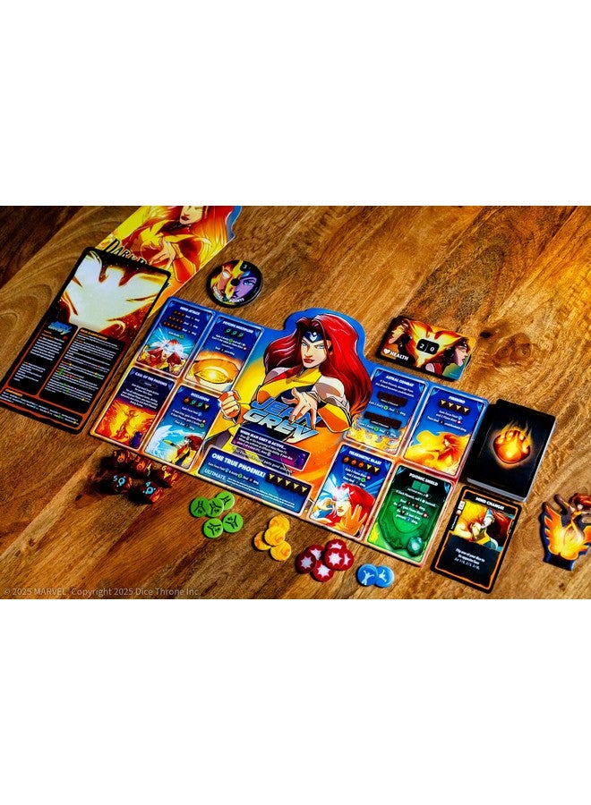 USAopoly Marvel X-Men Dice Throne Box 2, 4 Hero Box Featuring Cyclops, Jean Grey, Gambit & Rogue, Competitive Board Game, Stand-Alone & Cross Compatible, Officially Licensed - Image 4