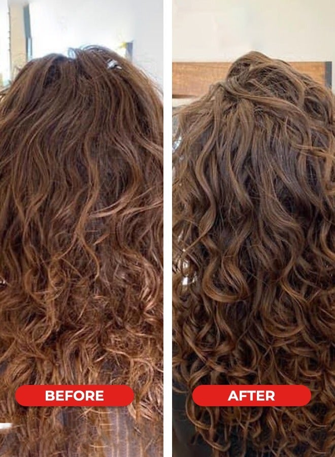 The Hair Addict Frizz Off Deep Conditioner - Intensive Anti-Frizz Moisture Hair Mask - Papaya Macadamia Panthenol Formula - 300ml - Image 3