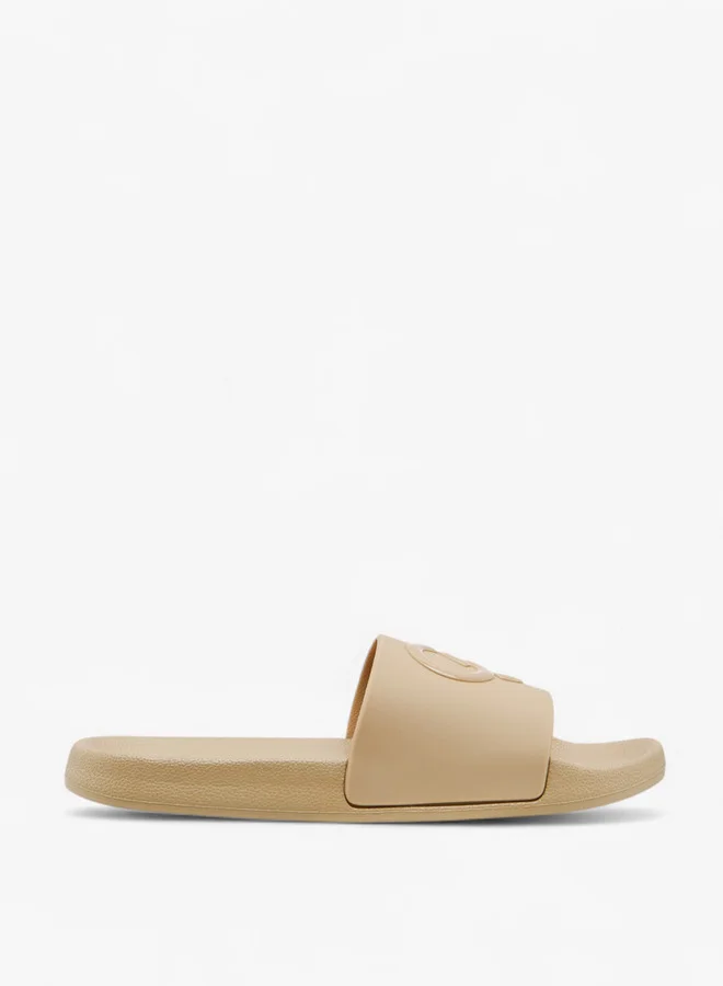 سيليست Women's Logo Embossed Slip-On Slides