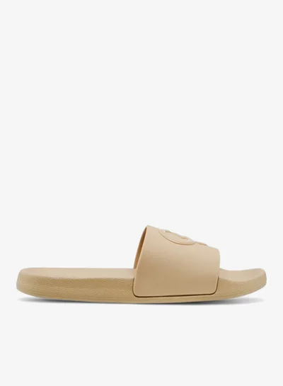 Celeste Women's Logo Embossed Slip-On Slides
