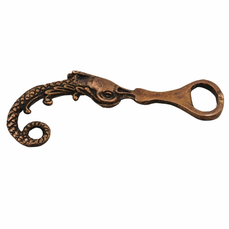 Bhunes Brass Bastar Art Bottle Opener Tribal Handmande OpenerGold 45 Inch 1 Piece - Image 3