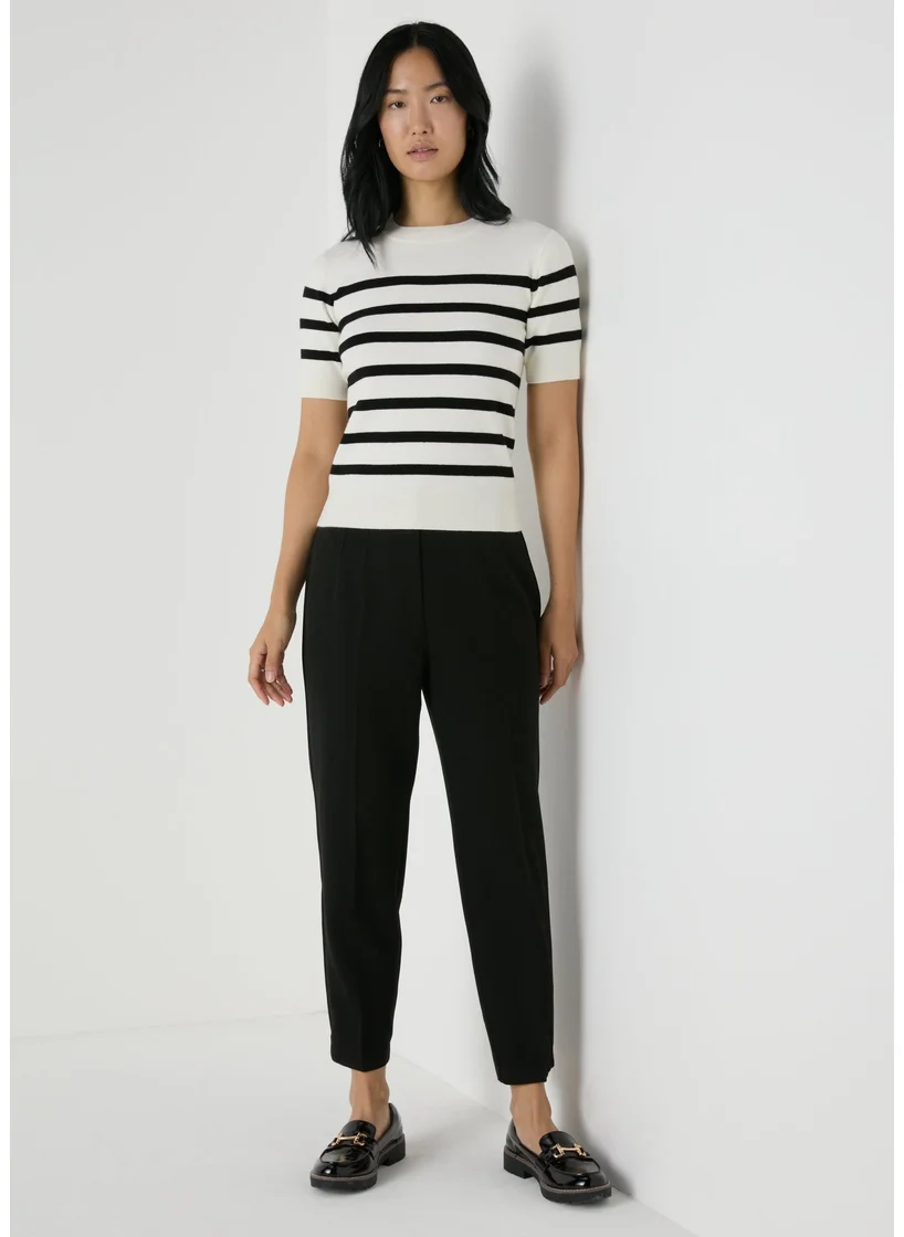 Matalan Et Vous Black Tapered Trousers