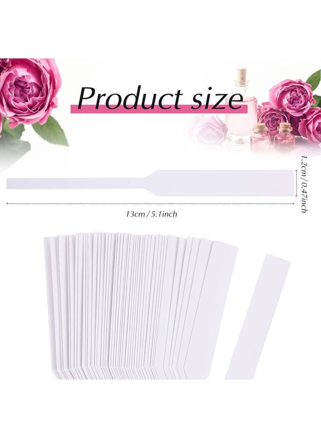 Konohan 1000 Pieces Fragrance Strips Perfume Test Disposable White Blotter Essential Oils Paper Tester for Aromatherapy Testing Fragrances Scents, 13 x 1.2 cm/ 5.12 x 0.47 inches - Image 2