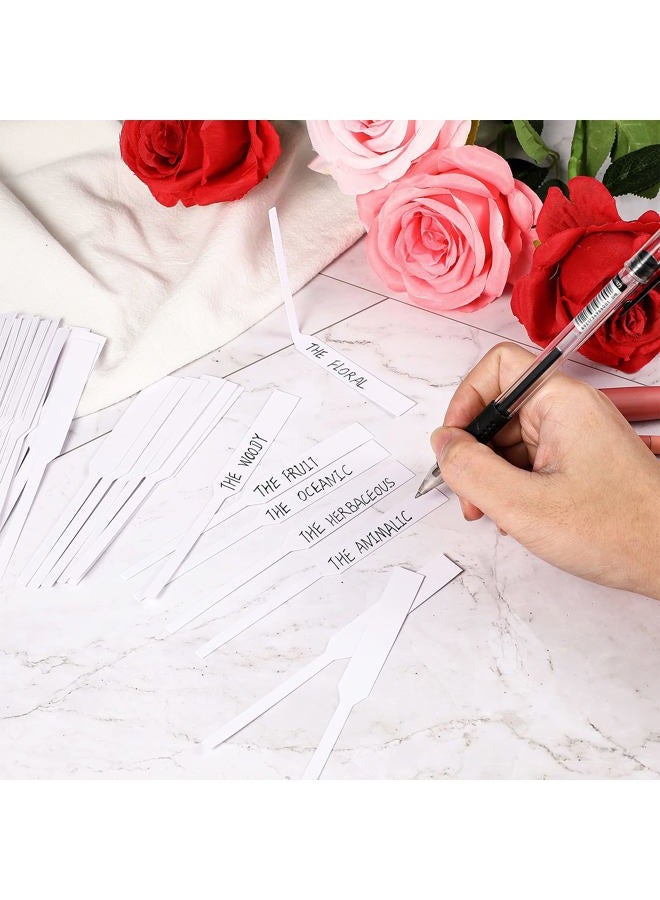 Konohan 1000 Pieces Fragrance Strips Perfume Test Disposable White Blotter Essential Oils Paper Tester for Aromatherapy Testing Fragrances Scents, 13 x 1.2 cm/ 5.12 x 0.47 inches - Image 3