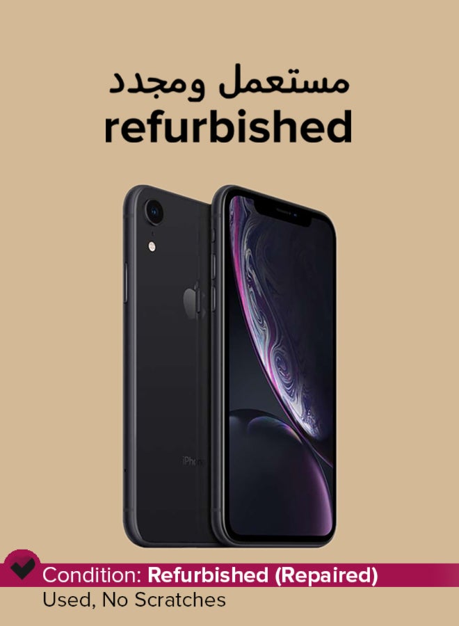 Apple Refurbished - iPhone XR With FaceTime Black 64GB 4G LTE - International Version - Image 1