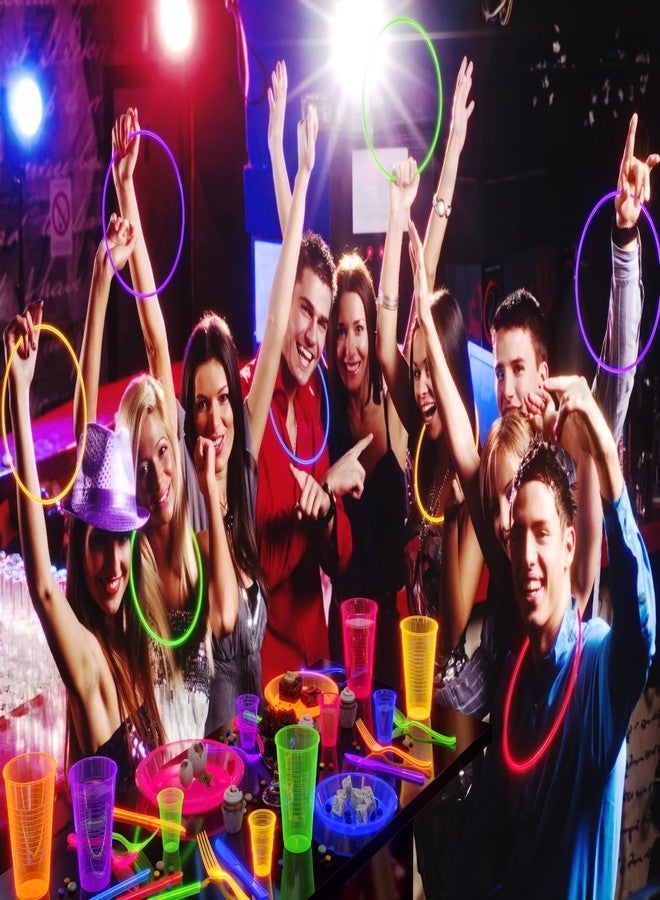 Crown Display 100 Count 22 inch. Glow Necklaces - Long Lasting Glow Light Sick Neon Necklaces for Parties and July 4th - Image 4
