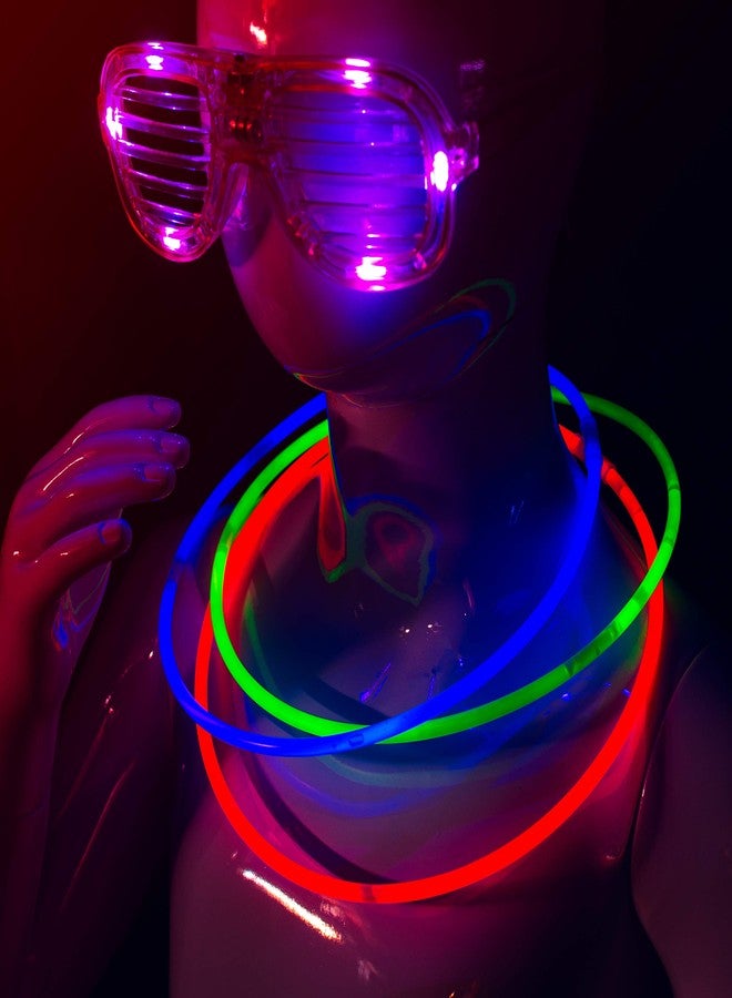 Crown Display 100 Count 22 inch. Glow Necklaces - Long Lasting Glow Light Sick Neon Necklaces for Parties and July 4th - Image 3