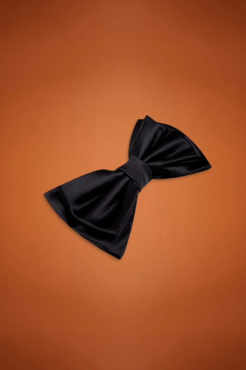 Doppelganger Men's Solid colour bow tie - Black