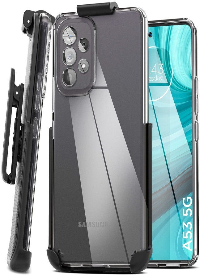 إنكاسد جراب حزام شفاف لهاتف سامسونج A53 5G مع مشبك تثبيت (جالاكسي A53-5G) - Image 1