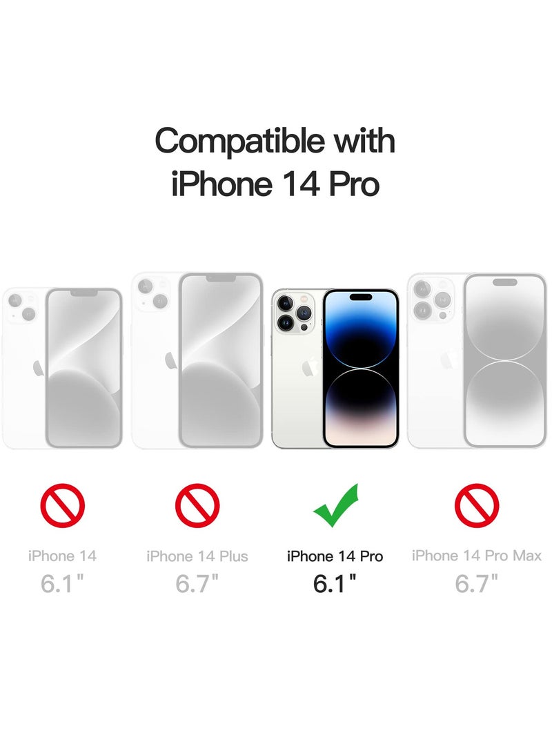 جي تيك واقي شاشة بتغطية كاملة من JETech لهاتف iPhone 14 Pro مقاس 6.1 بوصة مع واقي عدسة الكاميرا، طبقة من الزجاج المقسى عالي الدقة، عبوة واحدة لكل قطعة - Image 2