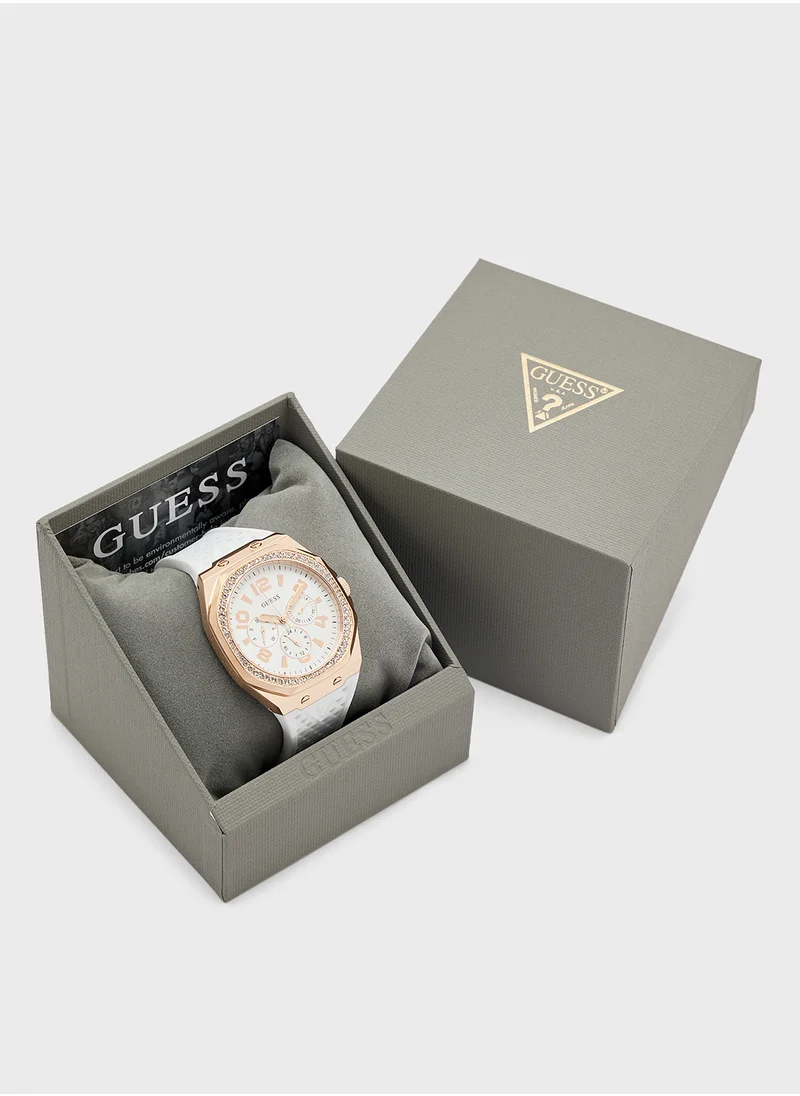 GUESS Zest Silicon Strap Analog Watch