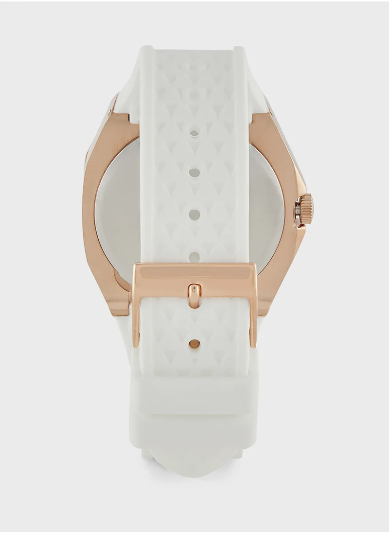 GUESS Zest Silicon Strap Analog Watch