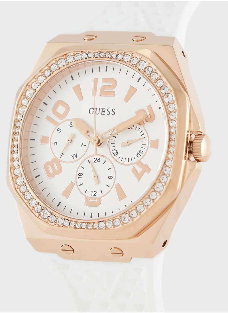 GUESS Zest Silicon Strap Analog Watch
