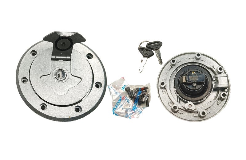 Deutsche Bajaj Pulsar 150/180/200 DTS-i UG Heavy Duty Key Lock with Screw, Silver - Image 1