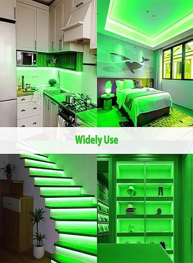 AURACELL® 1 Meter 12v DC Green LED Strip Rope Lights, Flat Silicone Neon Rope Light Flexible Cuttable String Neon LED Strips for Indoor Outdoor Decoration - 1 Meter Long(Green) - Image 5
