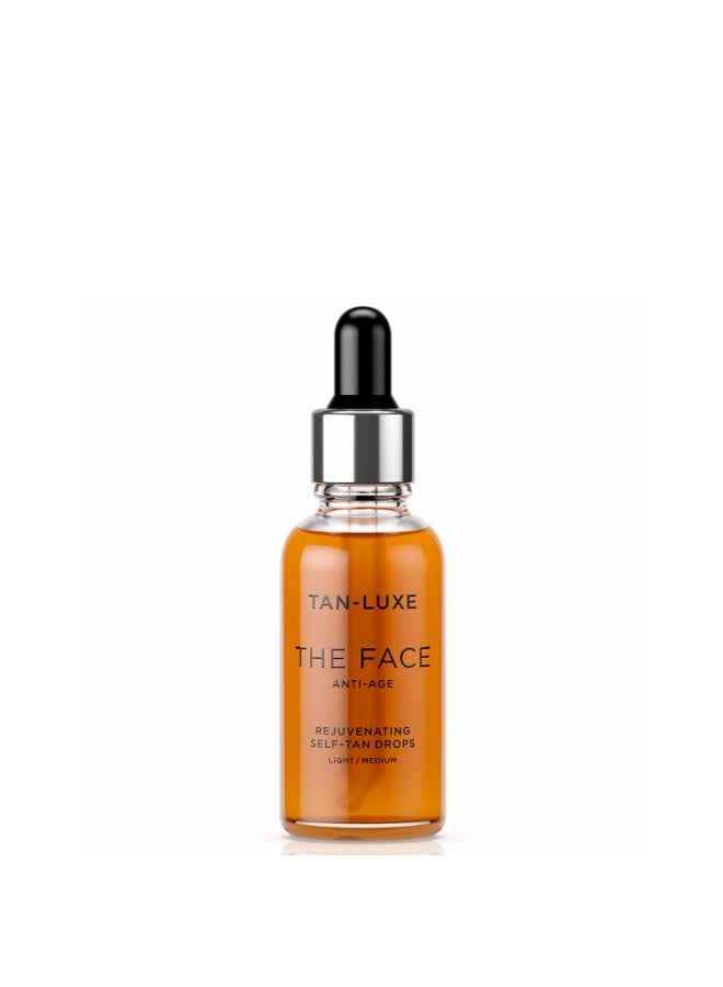 Tan-Luxe The Face Anti-Age Rejuvenating Self-Tan Drops 30ml - Light/Medium - Image 1