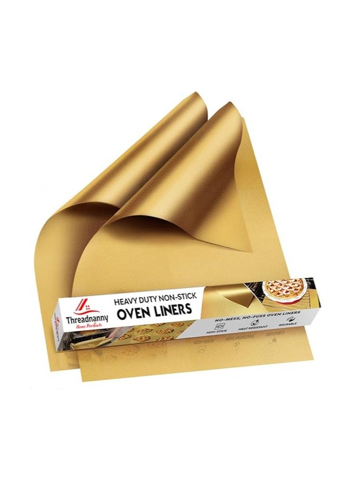 general Oven Liners for Bottom of Electric Gas Oven Reusable - 4 Pack Large Heavy Duty Nonstick teflon Oven Mat 17"x 25"- Oven Floor Protector Liner easy to clean-reduce spills stuck foods and clean up - Image 1