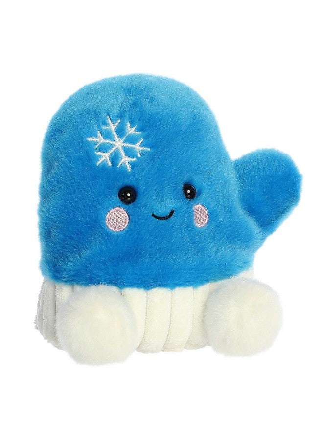 AURORA Aurora® Festive Palm Pals™ Merry Mitten™ Stuffed Animal - Pocket-Sized Play - Collectable Fun - Blue 5 Inches  - Image 2