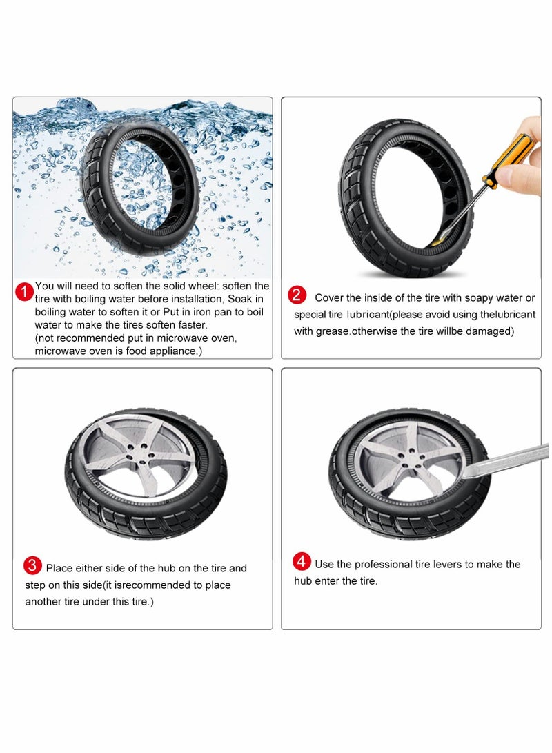 Scooter Replacement Tires Colored Solid Honeycomb Tyres for Xiaomi M365Pro 8.5 in Tire - Image 3