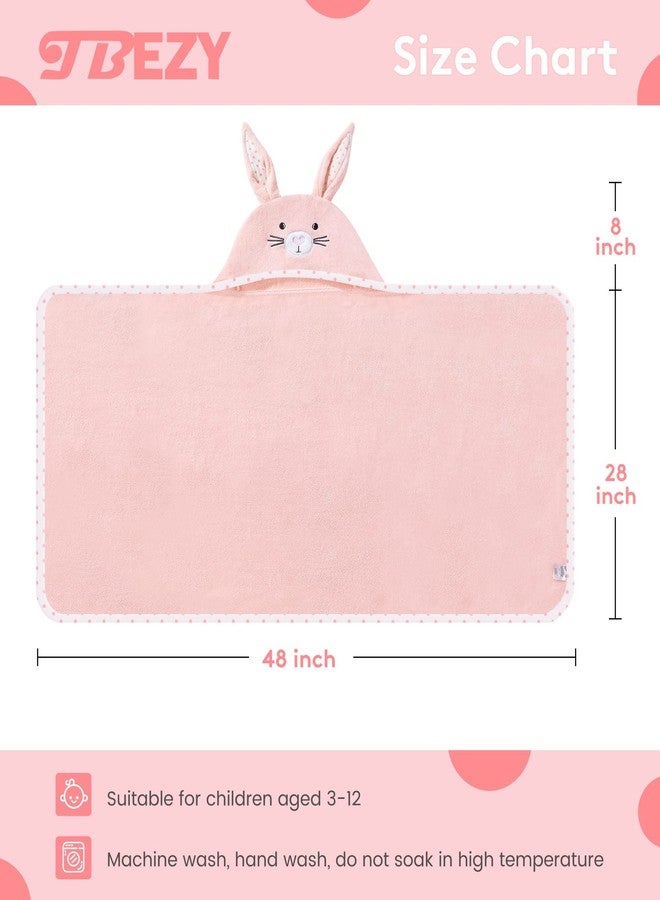TBEZY Hooded Towel for Kids 100% Cotton Ultra Soft with Unique Animal Design Large for Infants 3-10 Years (Bunny) - Image 2