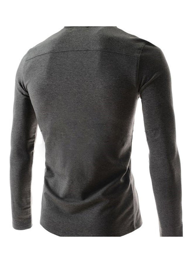 نيبمينينت قميص بأكمام طويلة رمادي داكن - Image 2