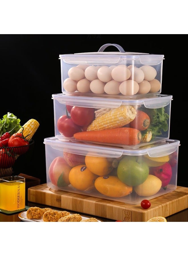 Special Fresh-keeping Box For Refrigerator Suit Microwave Heating Lunch Box Plastic Box Rectangular Food Lunch Box Plastic-Specifications:Portable Two-piece Set (CUHK) - Image 5