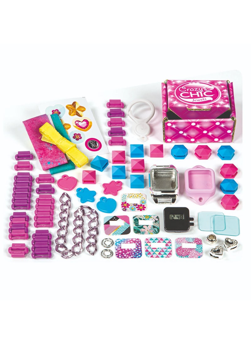 Clementoni Clementoni Crazy Chic Stylish Watch | Watch-Making Kit | Do it Youself | Pretend Play | Arts & Crafts | Personalized Watch | Easy to Use | Develops Fine Motor Skills & Creativity | Colorful and Customizable | Fashionable | Perfect Gift for Fashion Lovers!  - Image 4