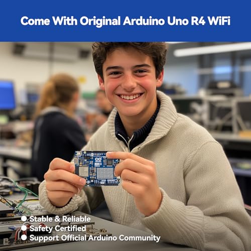 SunFounder Elite Explorer Kit with Original Arduino Uno R4 WiFi, RoHS Compliant, Bluetooth IoT ESP32 IIC LCD1602 OLED, Super Starter Kit, Online Tutorials & Video Courses for Beginners & Engineers - Image 2