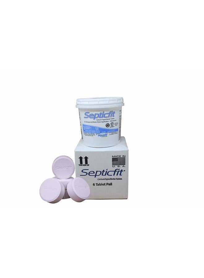 Septicfit Septic Chlorine Tablet - 6 Tablet Pail - 2 lbs - NOT for USE in Swimming Pools White - Image 2