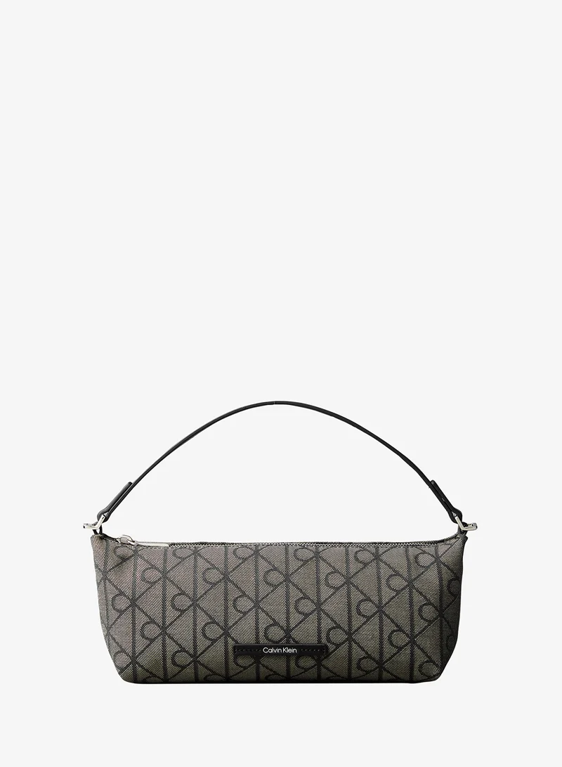Emblem Jacquard Convertible Shoulder Bag