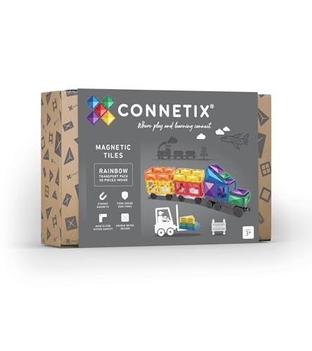 CONNETIX Rainbow Transport Pack, 50 Pieces - Image 1
