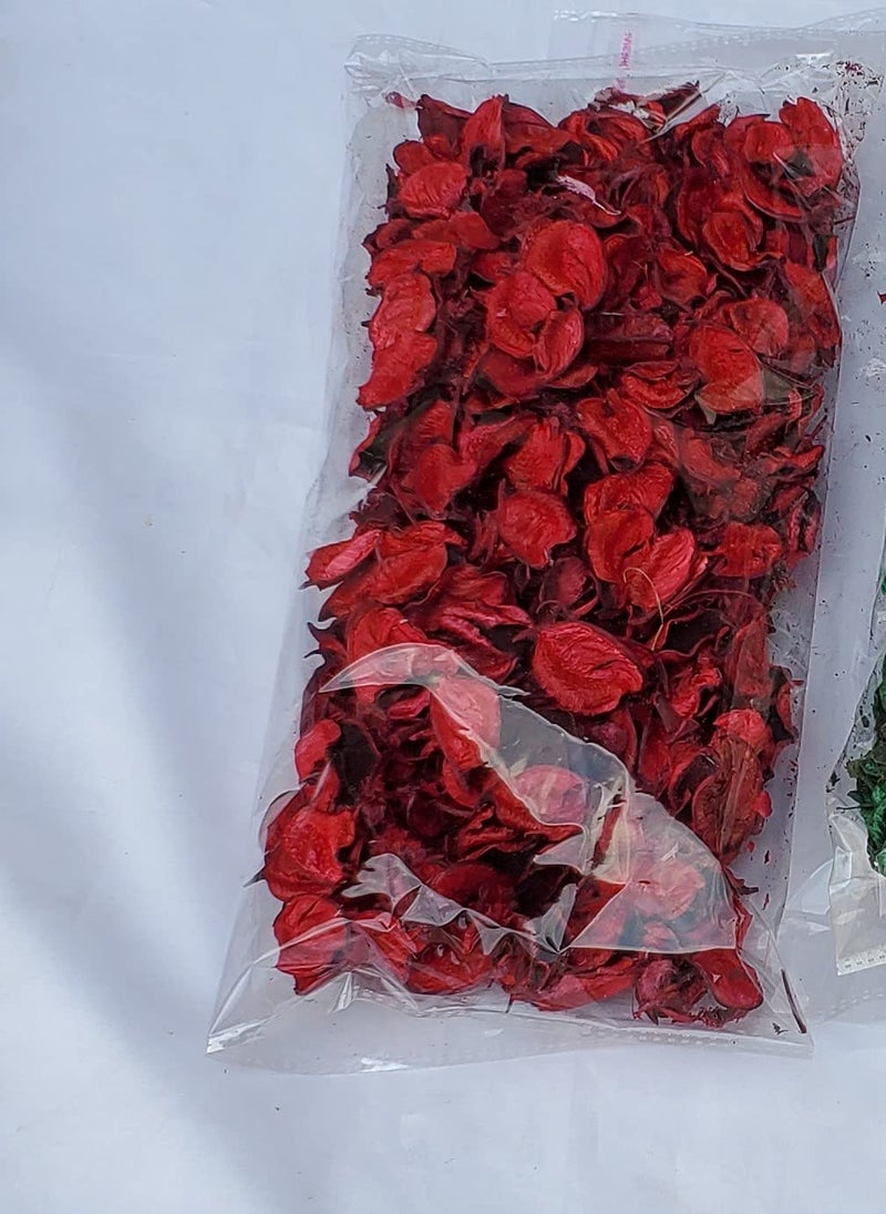 Pure Source India Unscented Dried Flowers Leaves Potpourri, 1 Kg, Red - Image 3