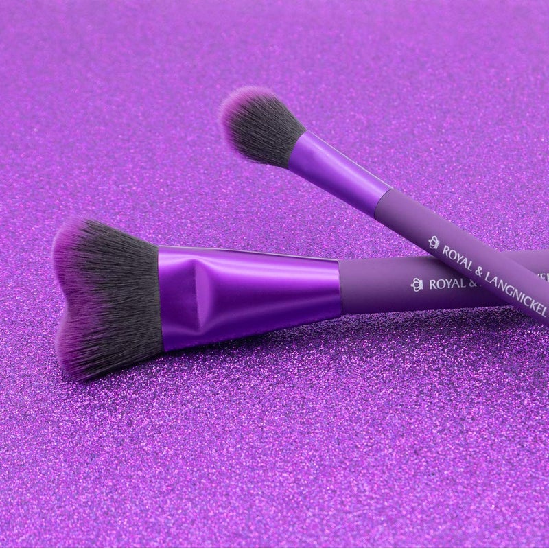 MODA Perfect Pairs Insta-Glow Kit â€“ Travel Size Highlight & Contour Brush Duo â€“ Vegan & Cruelty-Free Makeup Brush Set - Image 4