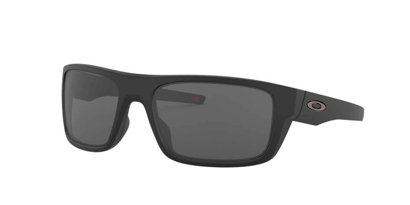 Oakley Sunglasses for Men - OO9367 Drop Point Rectangular Sunglasses - Matte Black/Grey - Size 60 - Image 1
